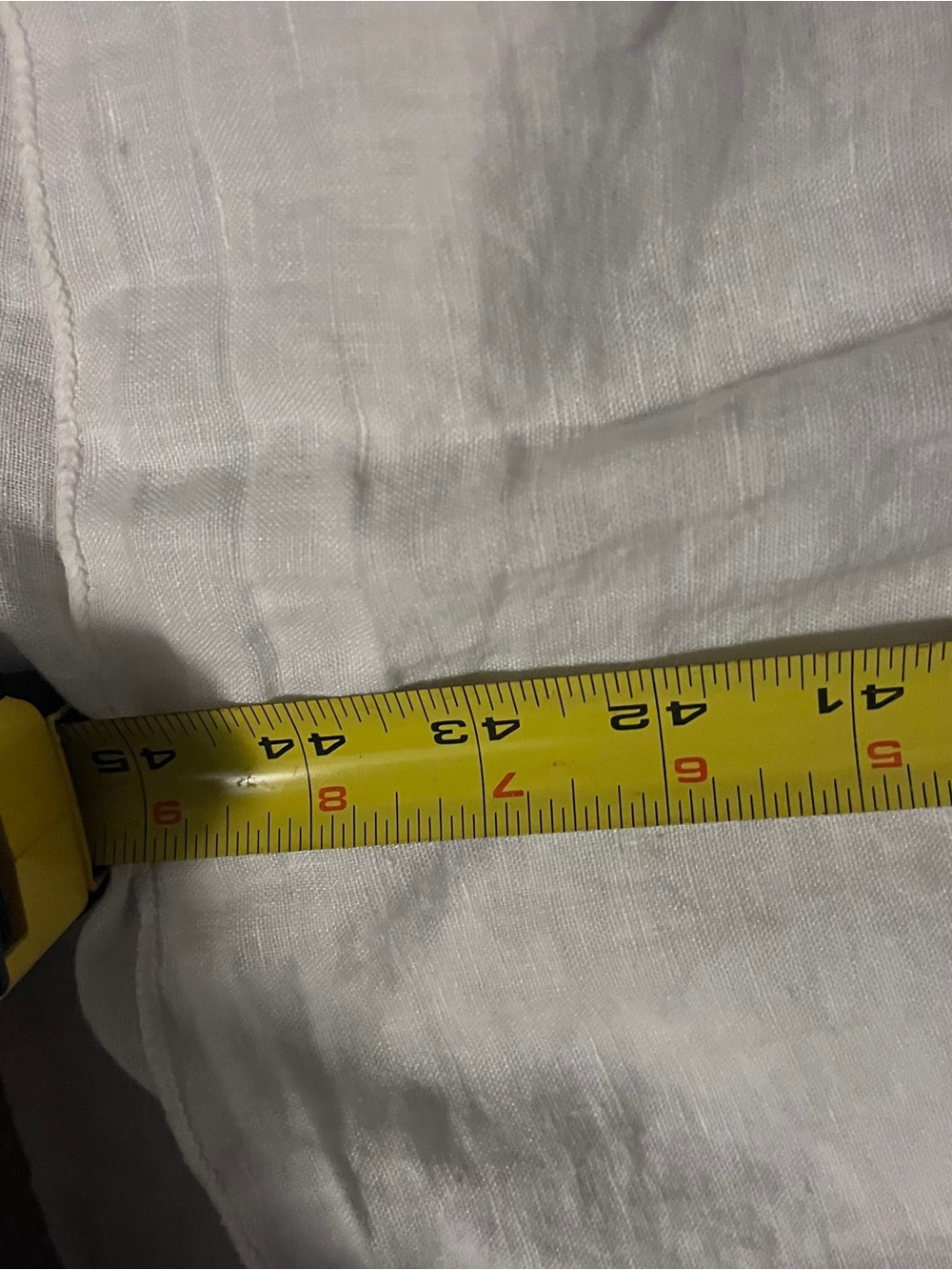 White 100% Linen Tiered Maxi Slip Dress Size M VGUC - Picture 10 of 10